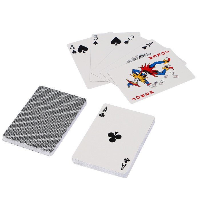 Карты для покера "Luxlite", синяя рубашка