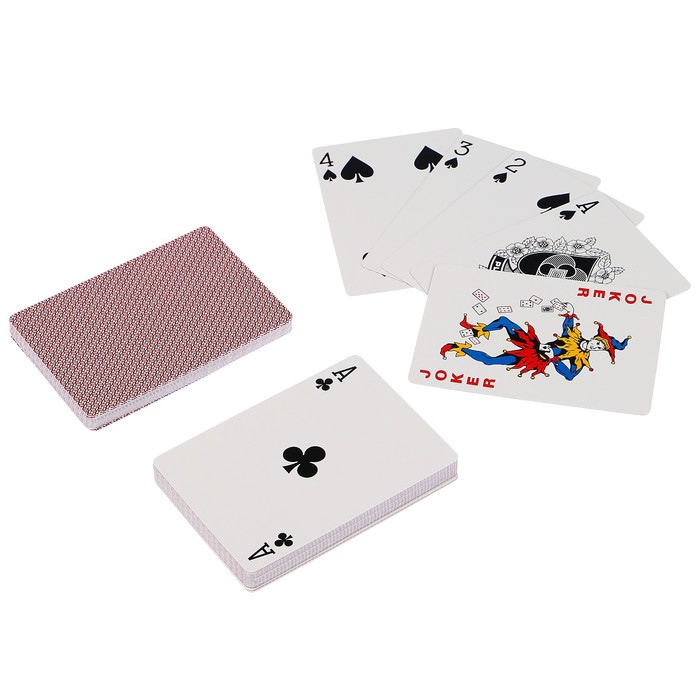 Карты для покера "Luxlite", красная рубашка