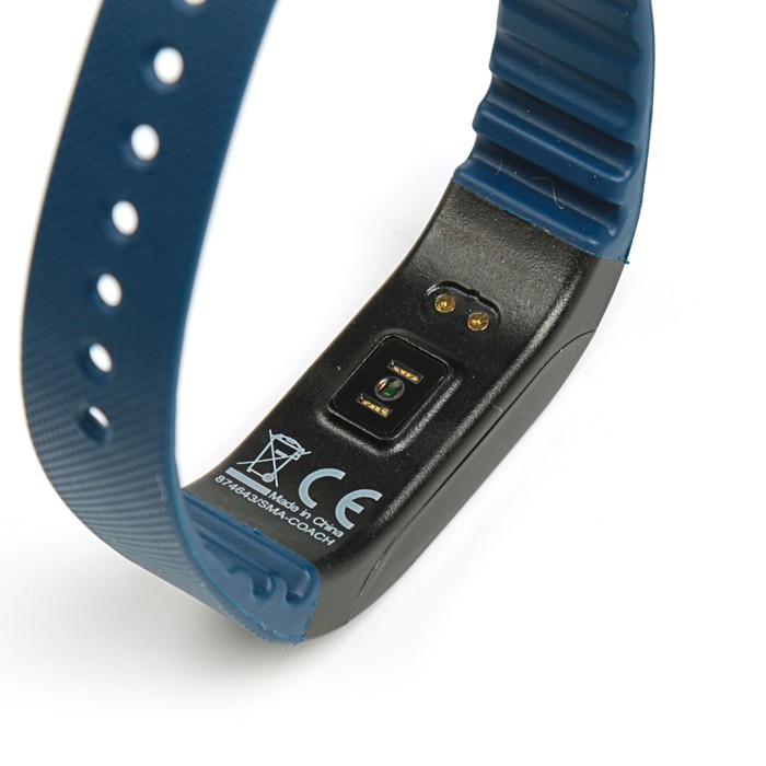 Фитнес-браслет SMA Coach, с оптическим датчиком пульса и давления, синий