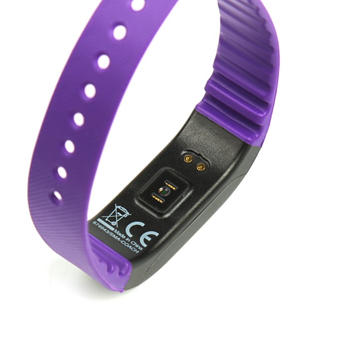 Фитнес-браслет SMA Coach, с оптическим датчиком пульса и давления, фиолетовый