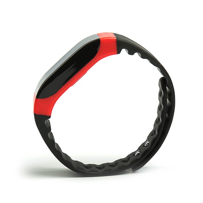 Фитнес-браслет SMA Coach, с оптическим датчиком пульса и давления, красный