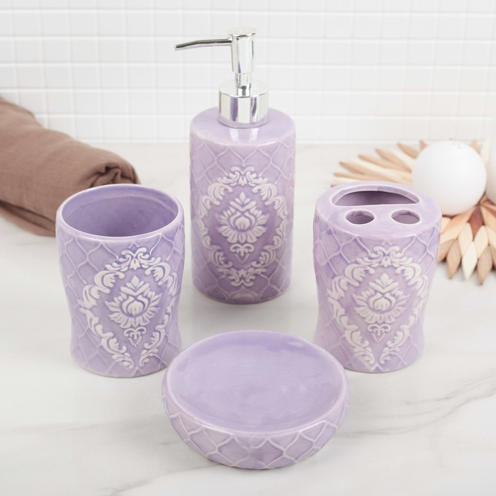 Набор аксессуаров для ванной комнаты, 4 предмета