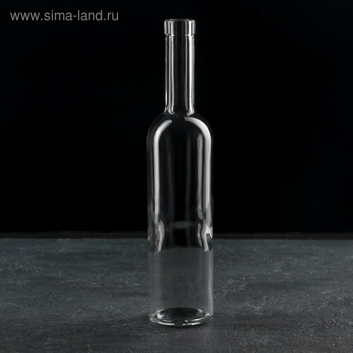 фото Бутылка «оригинальная», 500 мл, h=30 см, цвет прозрачный хрустальный звон