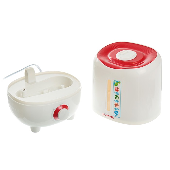 Увлажнитель воздуха LUMME LU-1556, ультразвуковой, 2.5 л, 20 Вт, красный гранат