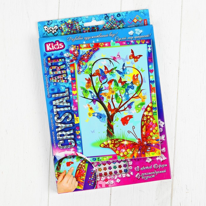 Набор креативного творчества «Самоклеящиеся кристаллы» серии «Crystal Art» Cart-01-01