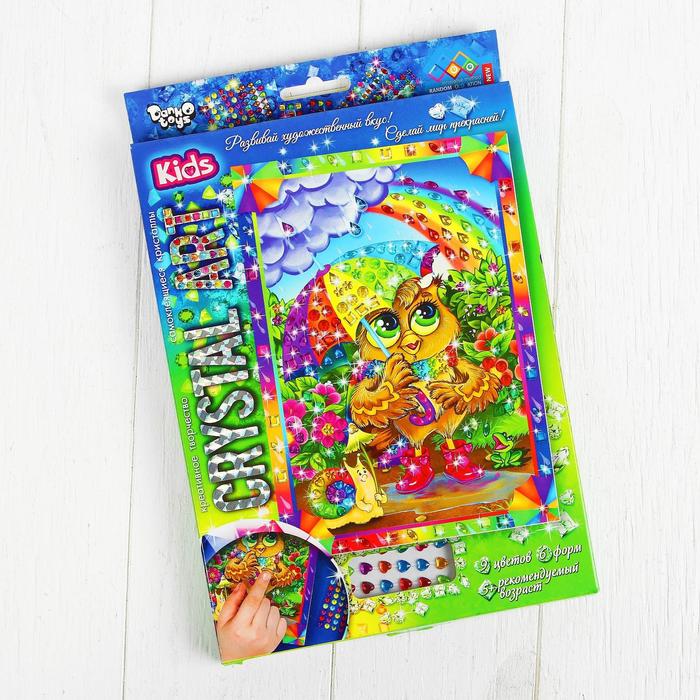 Набор креативного творчества «Самоклеящиеся кристаллы» серии «Crystal Art» Cart-01-10