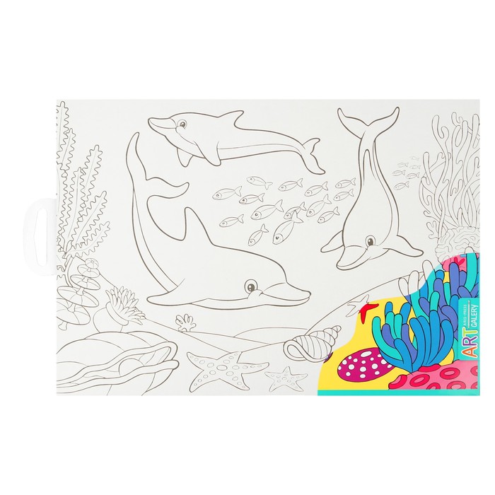 Основа для творчества большая "Дельфины"