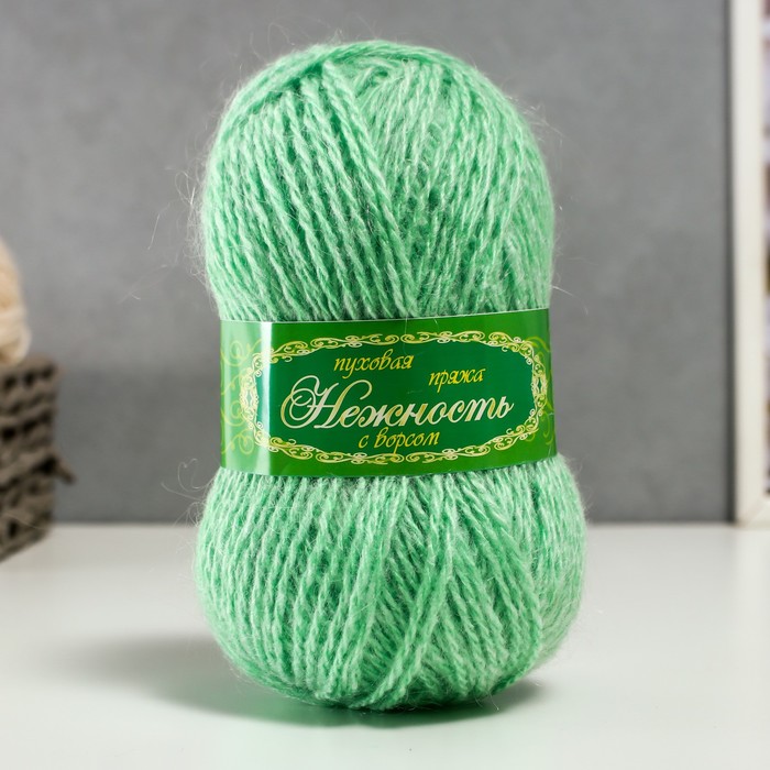 Пряжа "Нежность" 60% акрил, 40% козий пух 230м/100гр (Весна)
