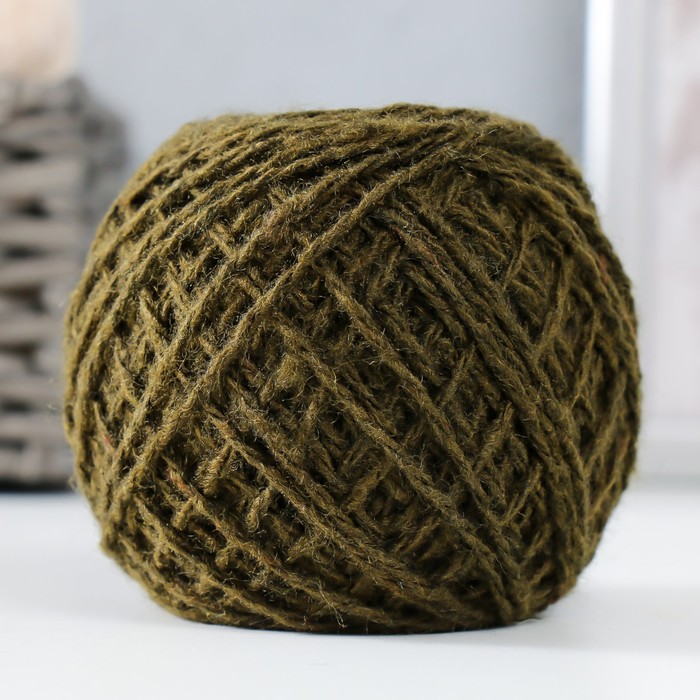 Пряжа "Акрил" 100% акрил, 108м/42гр (Оливка)