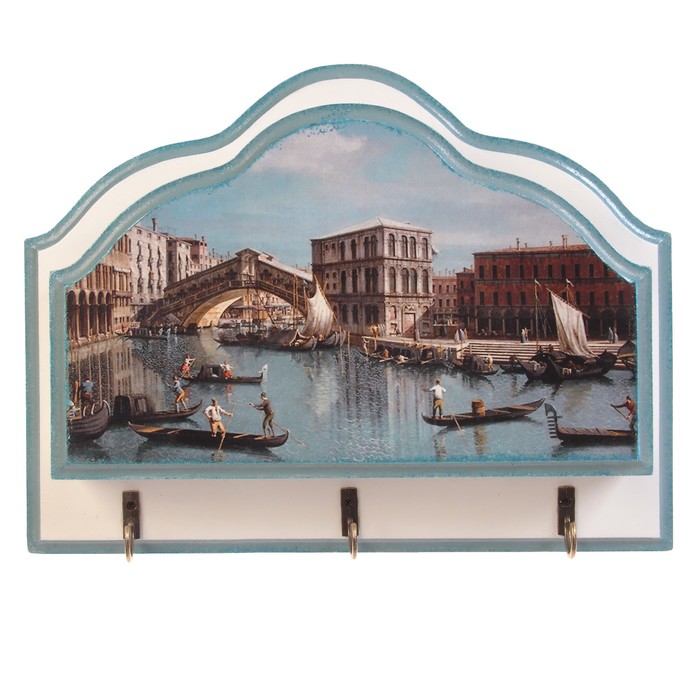 Ключница открытая с карманом "Венецианский пейзаж" 19х25,5 см