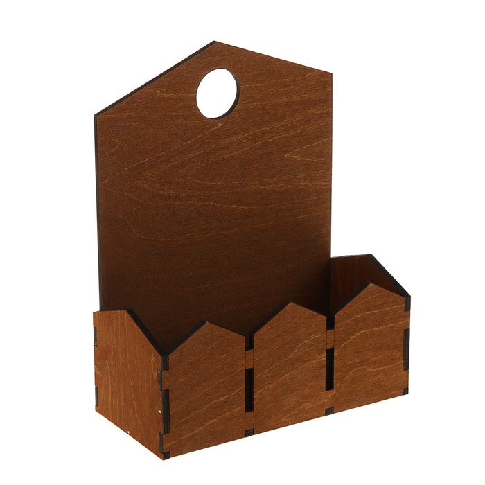 Кашпо флористическое, "Заборчик", мокко, 29 х 23 х 11 см