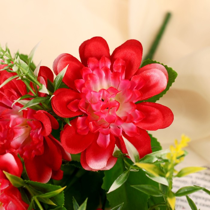 Букет "Георгин с завитками" 28 см, микс