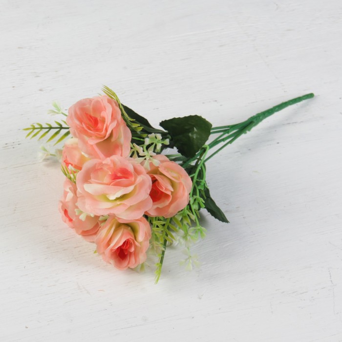 Букет "Розочки с папоротником" 30 см, микс