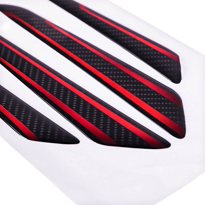 Накладка на дверь автомобиля защитная "Красный", 4 шт.