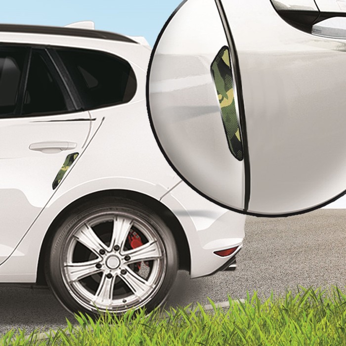 Накладка на дверь автомобиля защитная "Хакки", 4 шт.