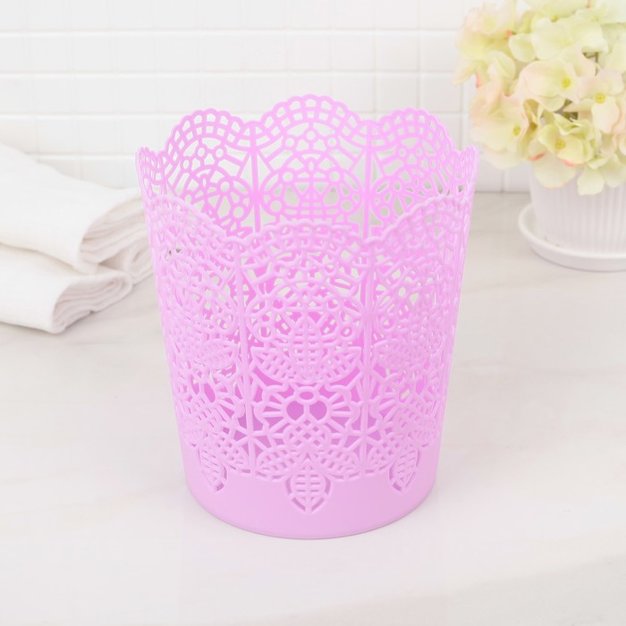 Корзина для хранения 13х13х14,5 см, цвет МИКС