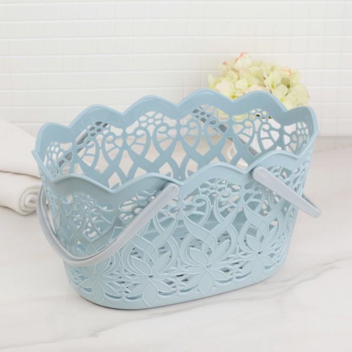 Корзина для хранения 30,5х17,5х27 см, цвет МИКС