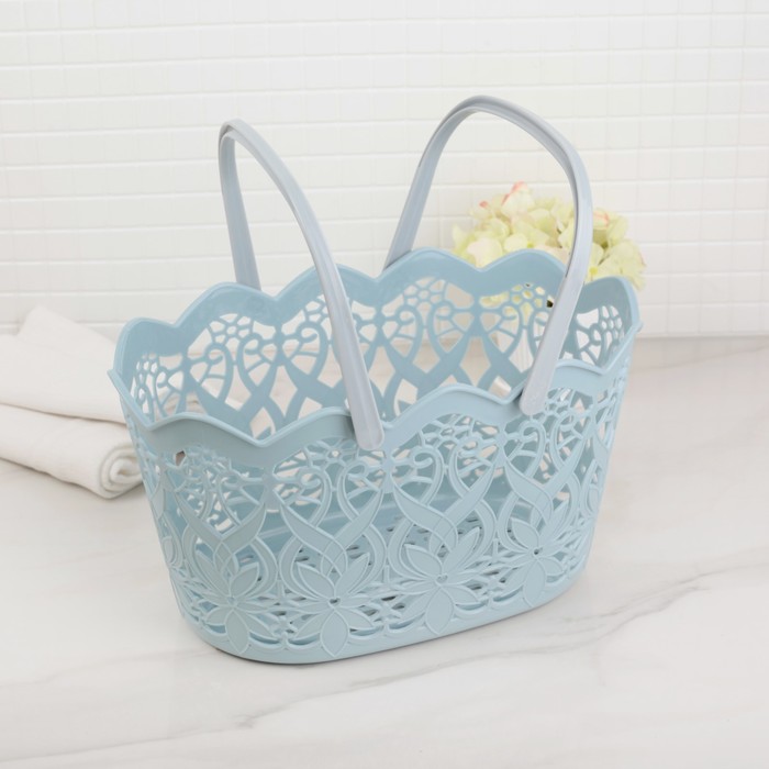 Корзина для хранения 30,5х17,5х27 см, цвет МИКС