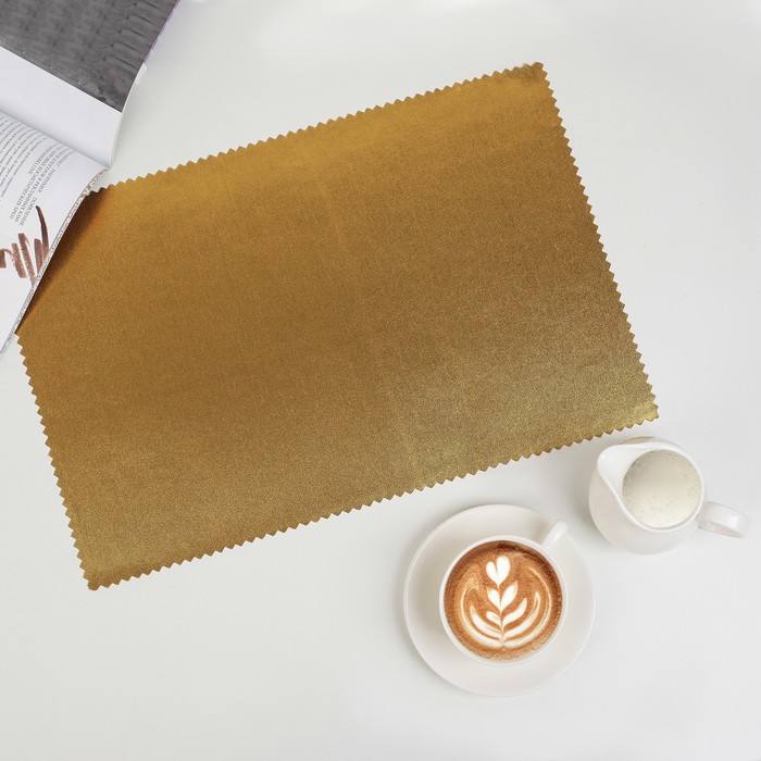 Салфетка кухонная "Эко стиль" 42х28 см, цвет золотой