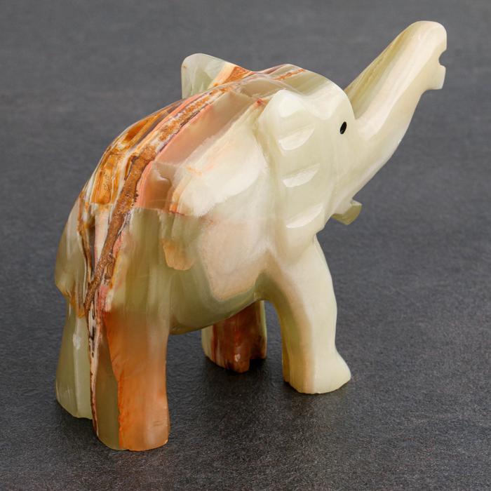 Сувенир «Слон», 10 см, оникс