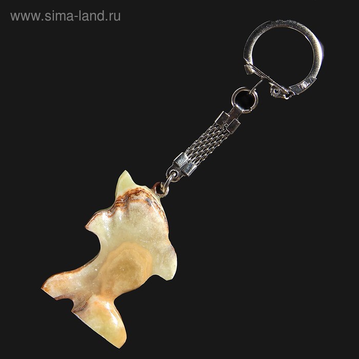 

Брелок «Дельфин», 4х3 см, оникс