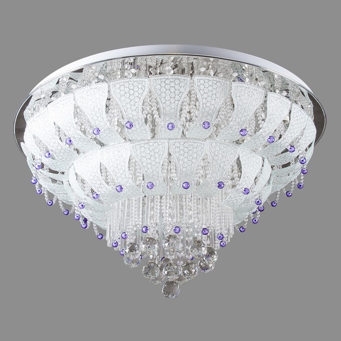 Люстра с ПДУ "Домника" 16 ламп E27 15Вт хром 80см.