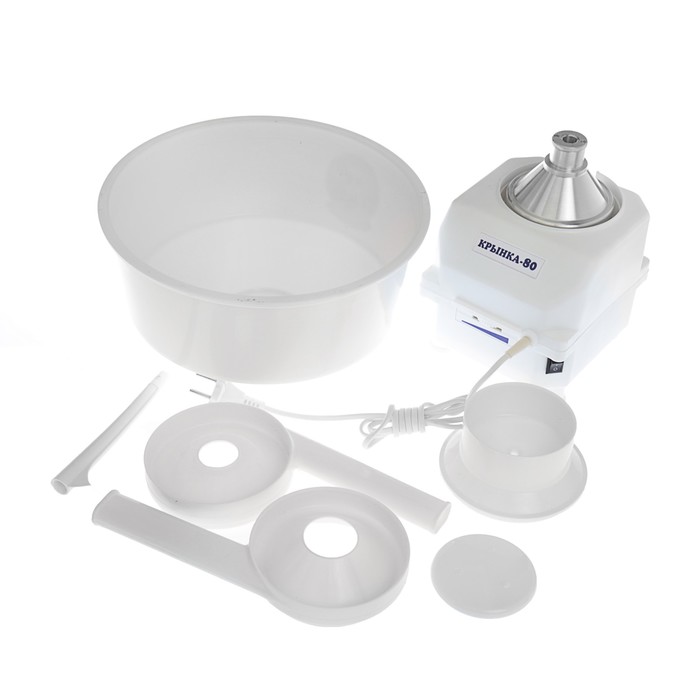 Электросепаратор "Крынка-80", регулятор оборотов, 80 л/час, 12000 об/мин, чаша 5.5 л, белый 348881