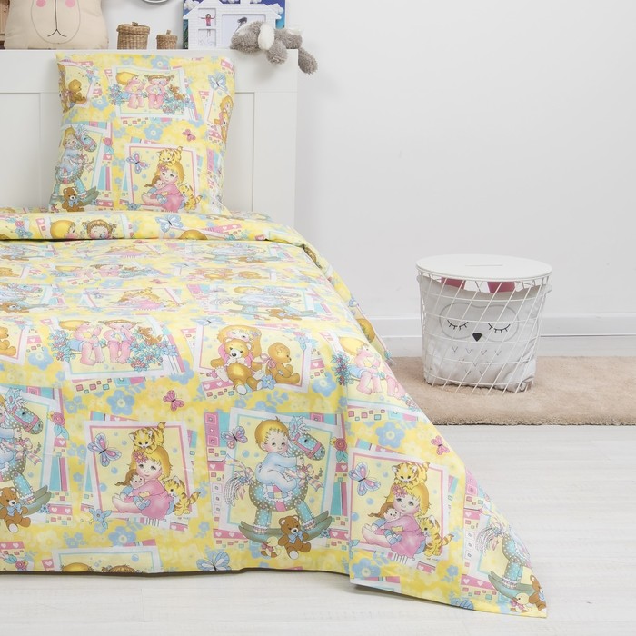 КПБ 1,5сп рис 1566-1 147х215см, 150х215см, 70х70см 1шт поплин,115 г/м