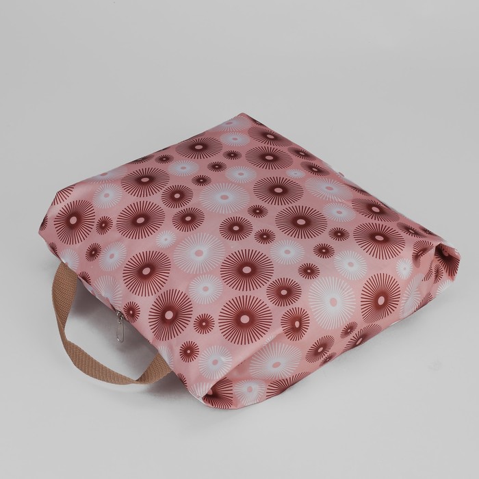 7932/Д Сумка для обуви, 28*9*35, 1 отд на молнии, бежевый/одуванчики