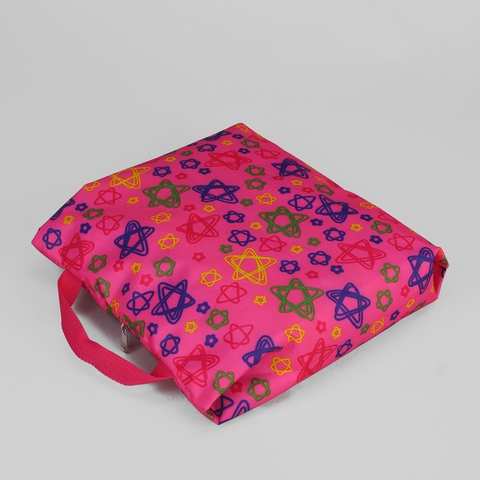 7932/Д Сумка для обуви, 28*9*35, 1 отд на молнии, розовый/элипсы