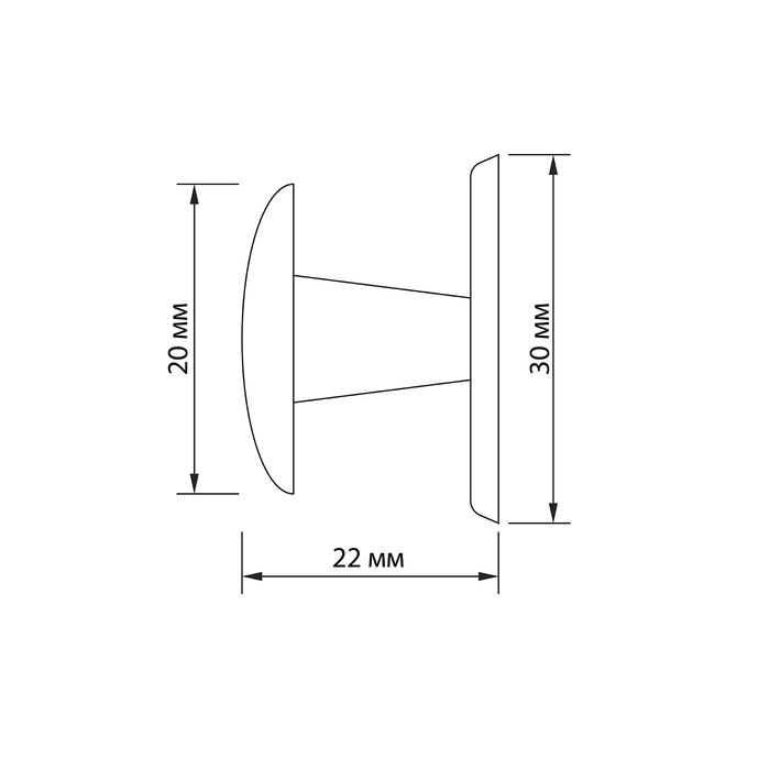 Ручка мебельная РК-4, цвет золото