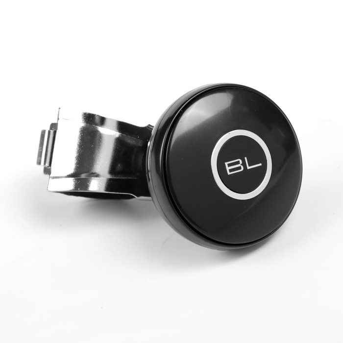 Ручка на руль, металл крепление, черный-хром кольцо,