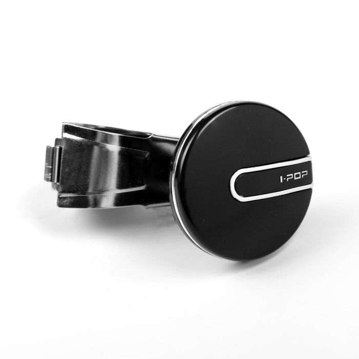 Ручка на руль, металл крепление, черный глянец, хром