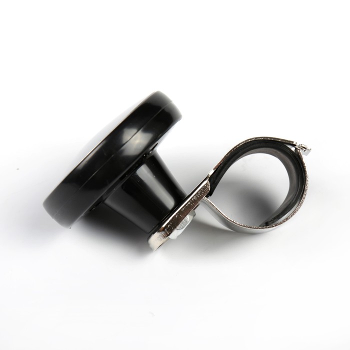 Ручка на руль, металл крепление, черный - серебро