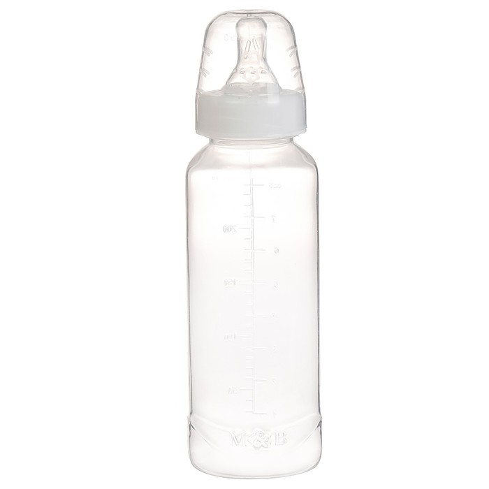 Бутылочка для кормления детская классическая, 250 мл, от 0 мес., цвет белый