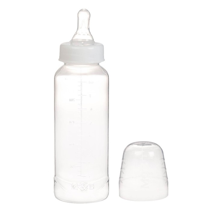 Бутылочка для кормления детская классическая, 250 мл, от 0 мес., цвет белый