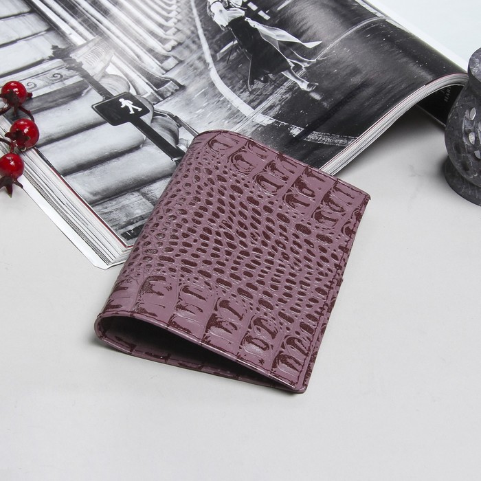 Обложка для паспорта, 2-цветный лак, ирис