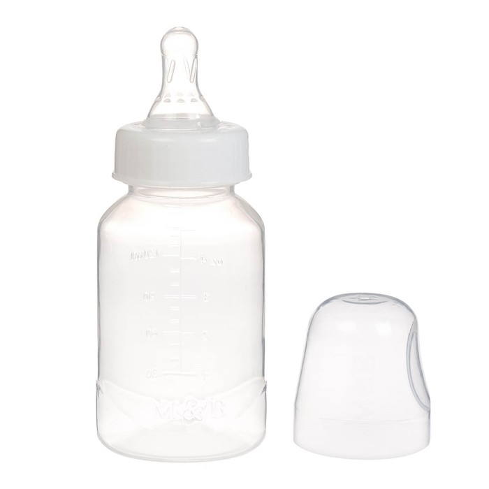 Бутылочка для кормления детская классическая, 150 мл, от 0 мес., цвет белый