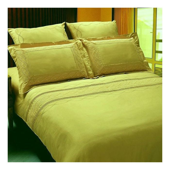 КПБ 2 сп, размер 220х240 см, 180х215 см, 50х70-2 шт, 70х70-2 шт, цвет жёлтый LS-3