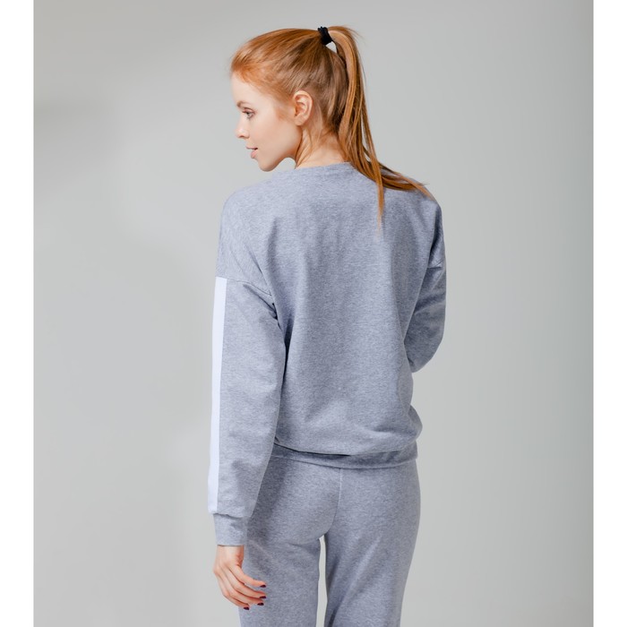 Костюм спортивный с лампасами женский MINAKU, размер 54, цвет серый