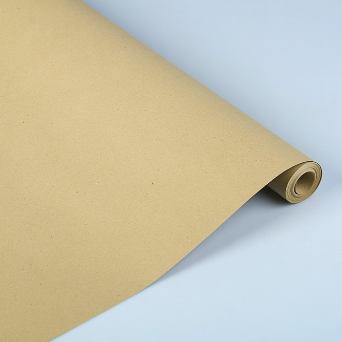 Бумага упаковочная пастель, однотонная "Грушевый", 90 г/м², 0,84 х 10 м