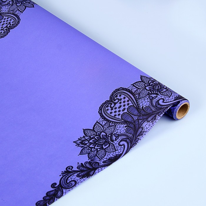 Пергамент флористический "Сиреневый туман", матовый двусторонний, 63 г/м², 0,5 х 5 м