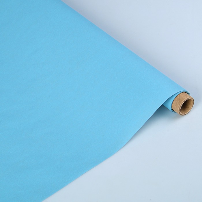 Пергамент флористический "Серо-голубой", матовый двусторонний, 63 г/м², 0,5 х 5 м