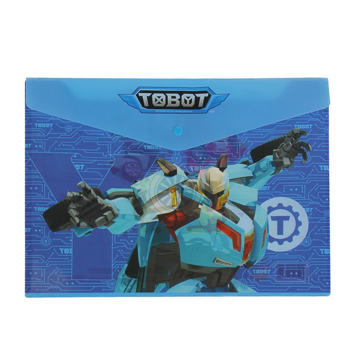 Папка-конверт на кнопке А4 180мк Tobot