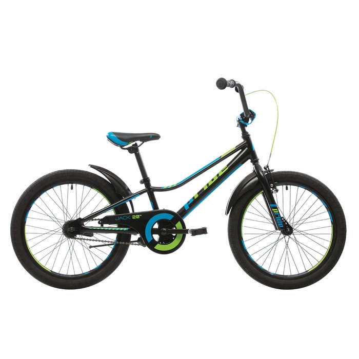 Велосипед 20" Pride Jack, 2018, цвет черный/синий/лайм