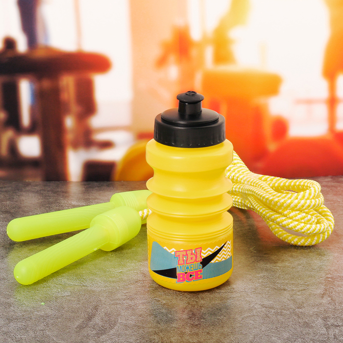 Набор "Ты можешь все", бутылка для воды 450 мл, скакалка 280 см