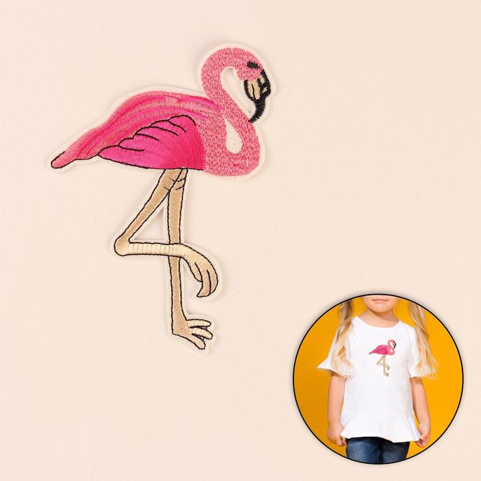 Термоаппликация "Фламинго", 13.5*9.5см