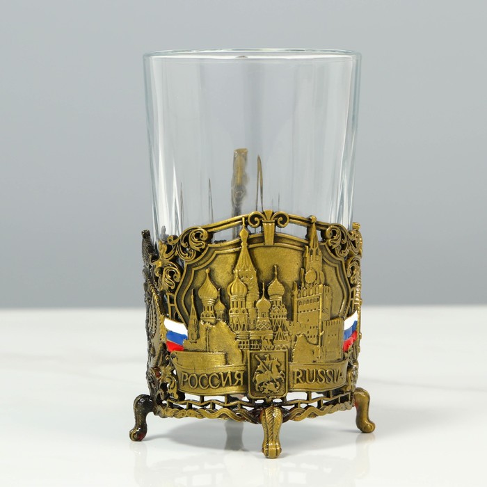 Подстаканник со стаканом "Лучший дедушка"