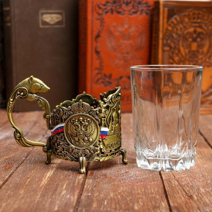 Подстаканник со стаканом "Boss всея Руси"