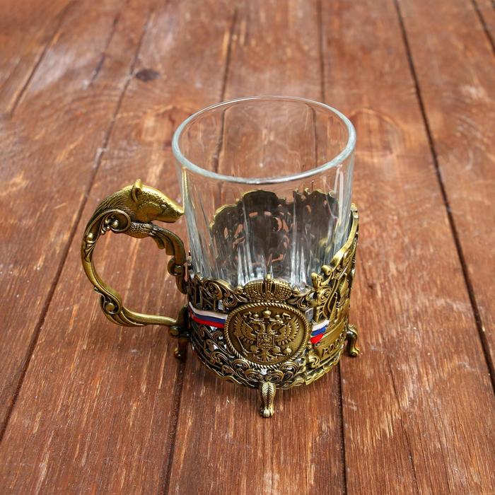 Подстаканник со стаканом "Boss всея Руси"